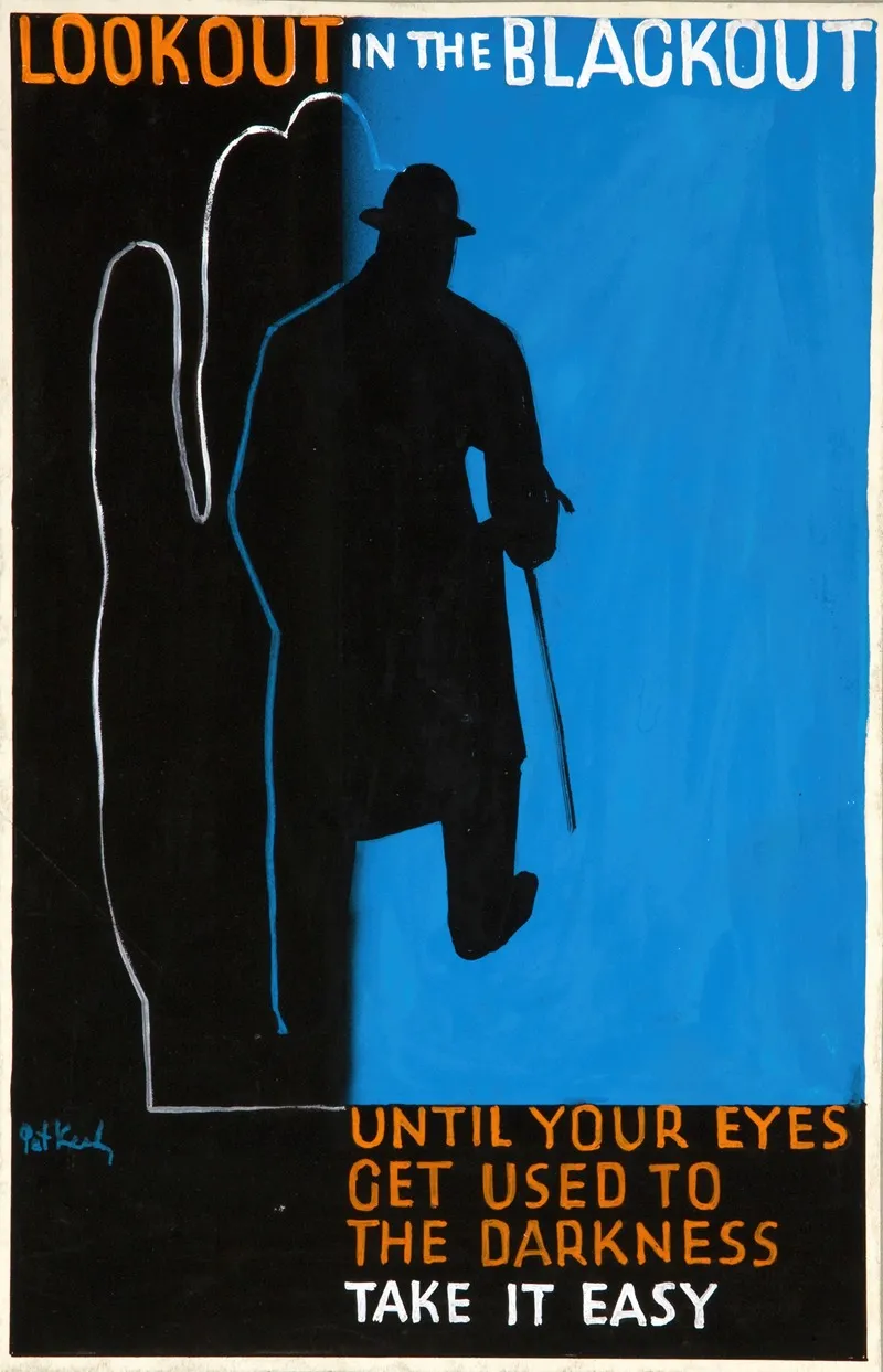 Look Out In The Blackout Until Your Eyes Get Used To The Darkness Take It Easy Wall Art by Pat Keely - High-Resolution Digital Print