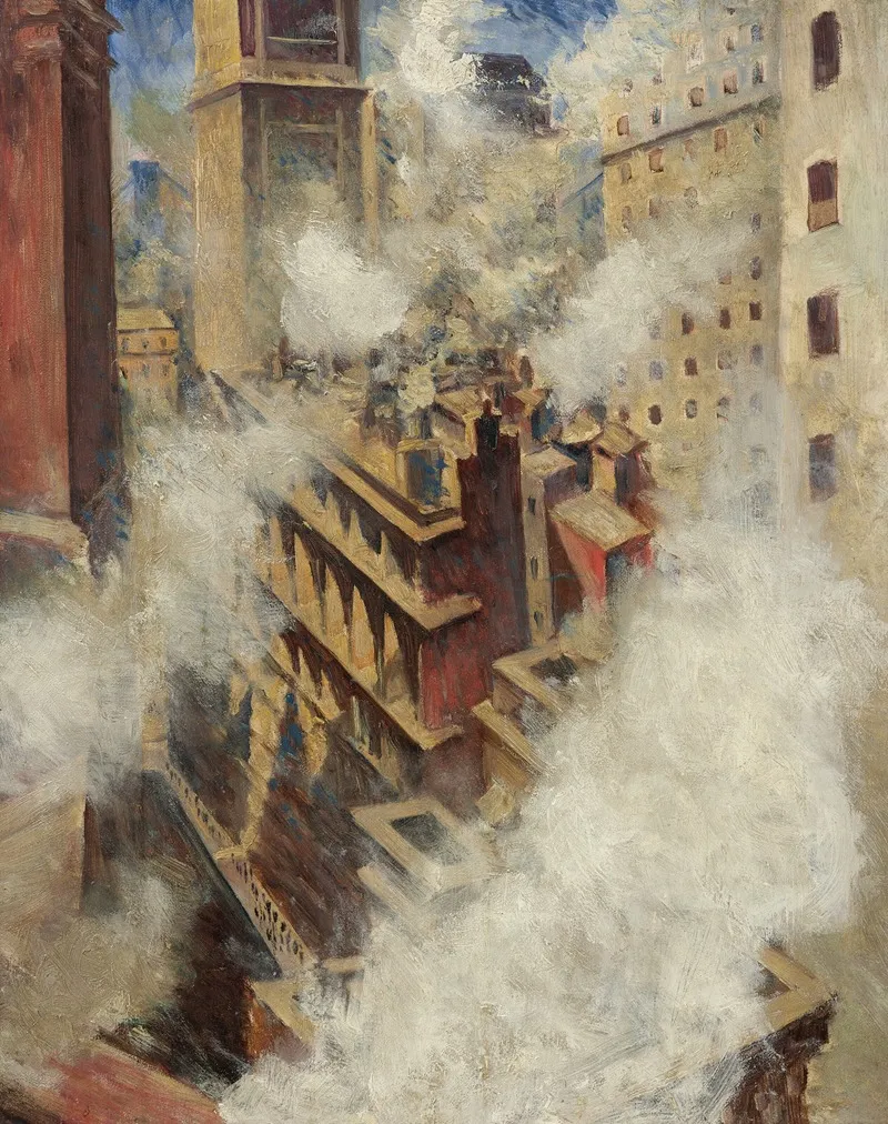 Looking Down Into Wall Street