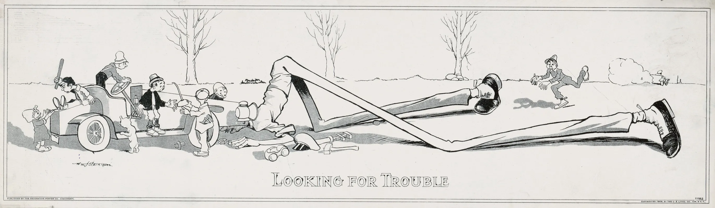 Looking For Trouble Wall Art by William Steinigans - High-Resolution Digital Print