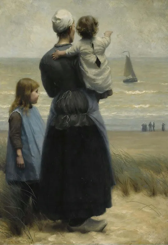 Looking Out To Sea Wall Art by William Edward Norton - High-Resolution Digital Print