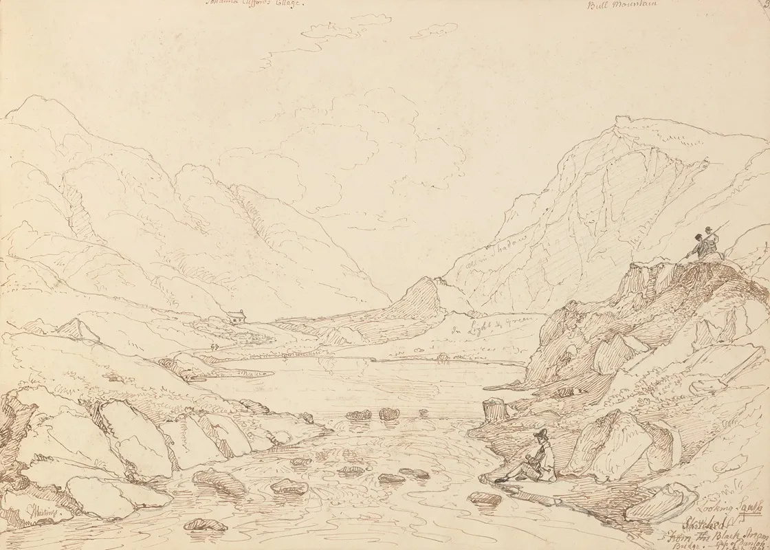 Looking South From The Black Stream Bridge 6 September 1841