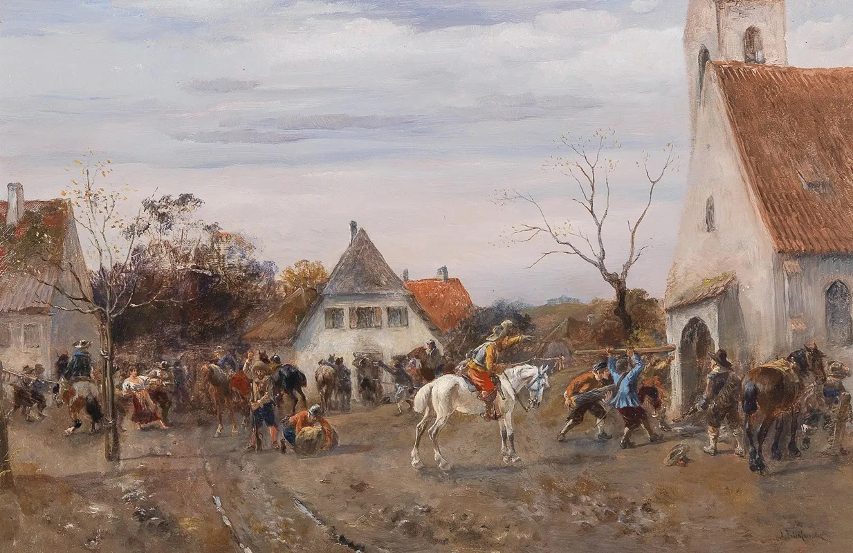 Looting Wall Art by Alfred Friedländer - High-Resolution Digital Print