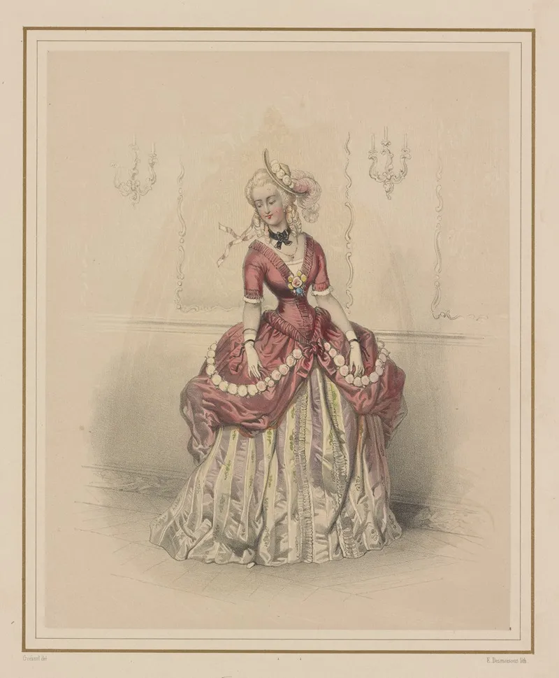 Lopera Mlle Duthe Le Menuet Wall Art by Eugène Charles François Guérard - High-Resolution Digital Print