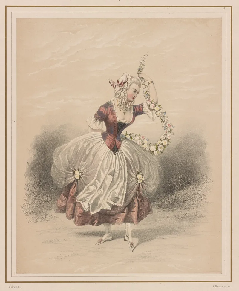 Lopera Mlle Guimard La Pastorale Wall Art by Eugène Charles François Guérard - High-Resolution Digital Print