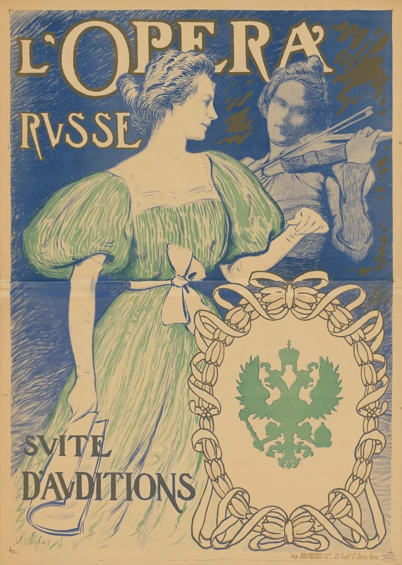 Lopera Russe Suite Dauditions Wall Art by Eugène Martial Simas - High-Resolution Digital Print