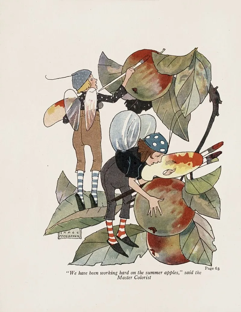 Loraine And The Little People Of Summer Pl 2 Wall Art by Elizabeth Gordon - High-Resolution Digital Print