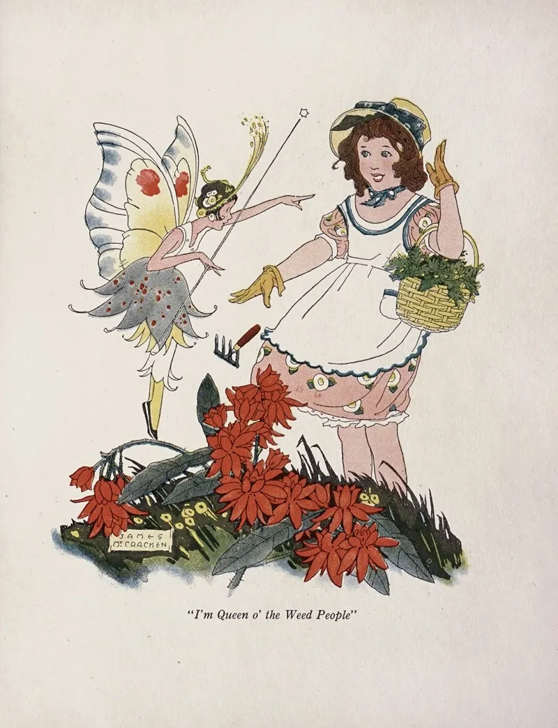 Loraine And The Little People Of Summer Pl 4 Wall Art by Elizabeth Gordon - High-Resolution Digital Print
