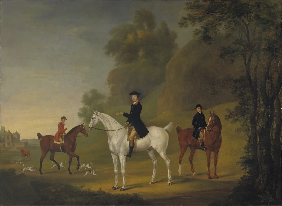 Lord Bulkeley And His Harriers His Huntsman John Wells And Whipper In R Jennings Wall Art by Thomas Stringer - High-Resolution Digital Print