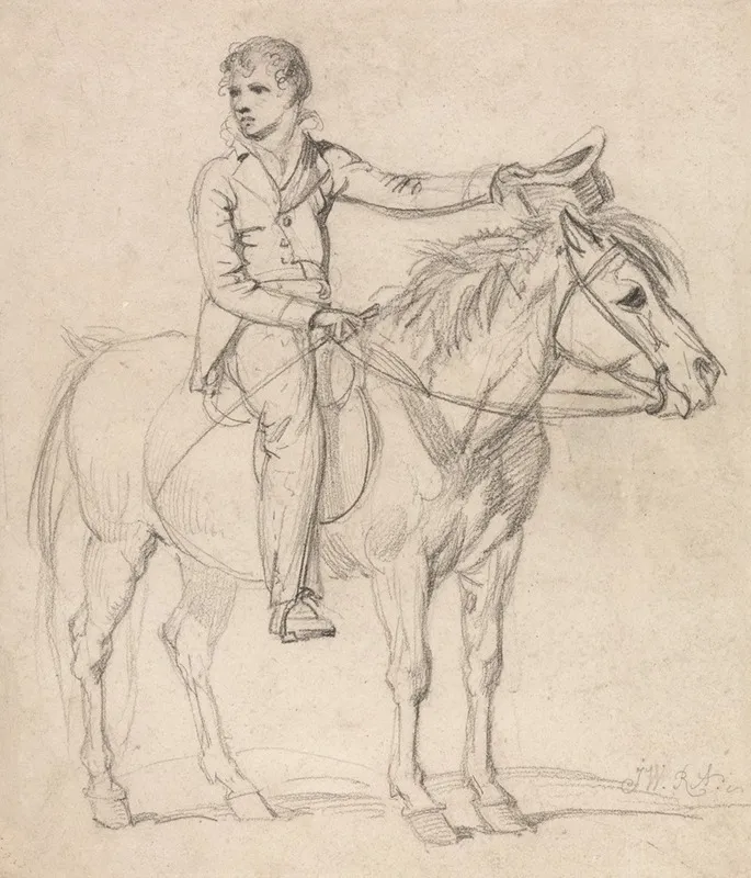 Lord Stanhope Later Earl Of Chesterfield As A Boy Riding A Pony Wall Art by James Ward - High-Resolution Digital Print