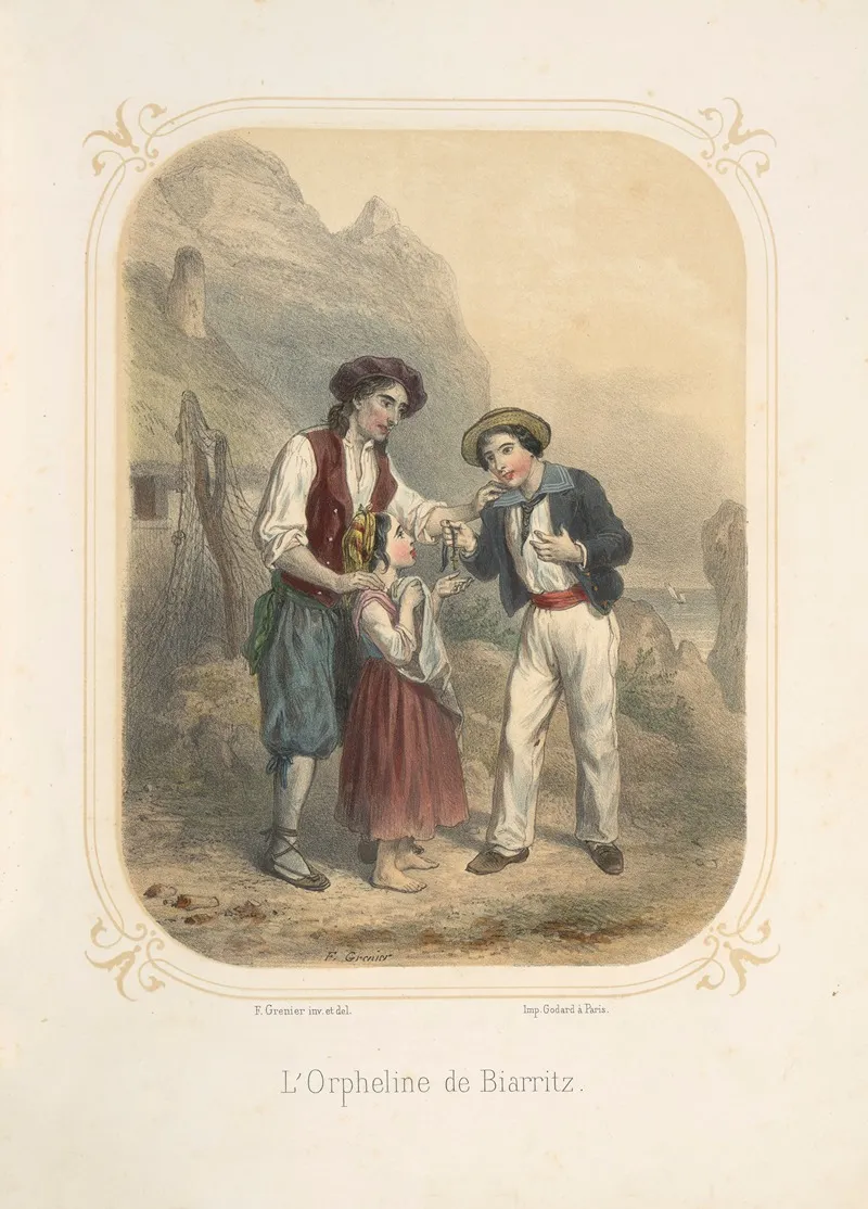 Lorpheline De Biarritz Wall Art by François Grenier - High-Resolution Digital Print