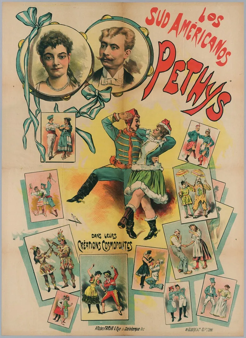 Los Sud Americanos Pethys Dans Leurs Creations Cosmopolites Wall Art by Cândido de Faria - High-Resolution Digital Print