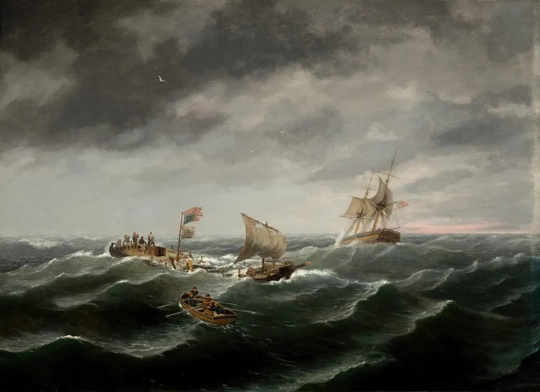 Loss Of The Schooner John S Spence Of Norfolk Virginia 2d View Rescue Of The Survivors