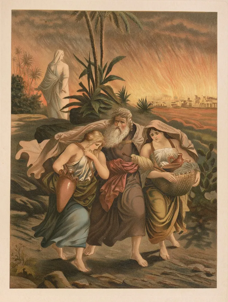 Lot Flees Sodom Wall Art by Jan Ladislaw Sýkora - High-Resolution Digital Print
