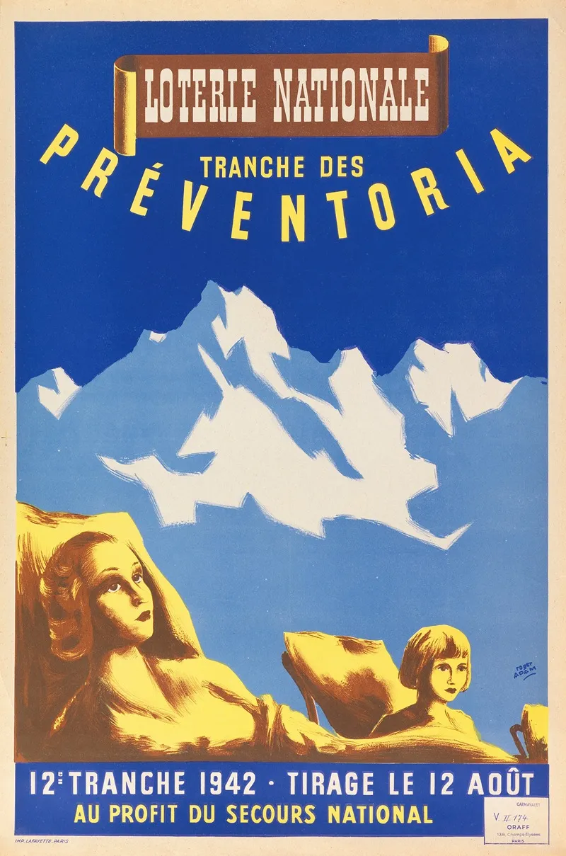 Loterie Nationale Tranche Des Preventoria Wall Art by Roger Adam - High-Resolution Digital Print