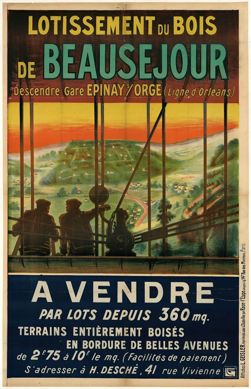 Lotissement Du Bois De Beausejour Descendre Gare Epinay Orge Ligne Dorleans Wall Art by Reynat - High-Resolution Digital Print