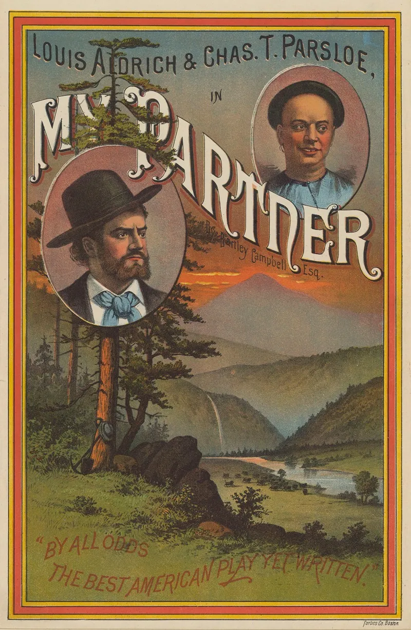 Louis Aldrich And Chas T Parsloe In My Partner By Bartley Campbell