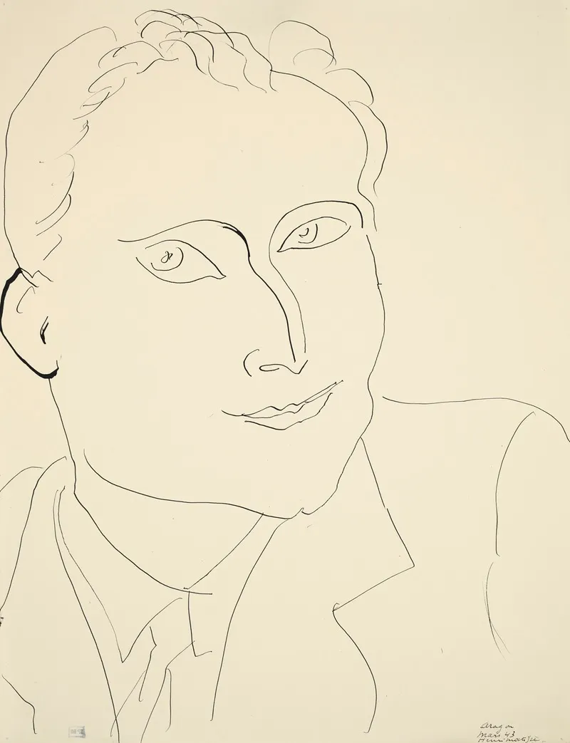 Louis Aragon Wall Art by Henri Matisse - High-Resolution Digital Print