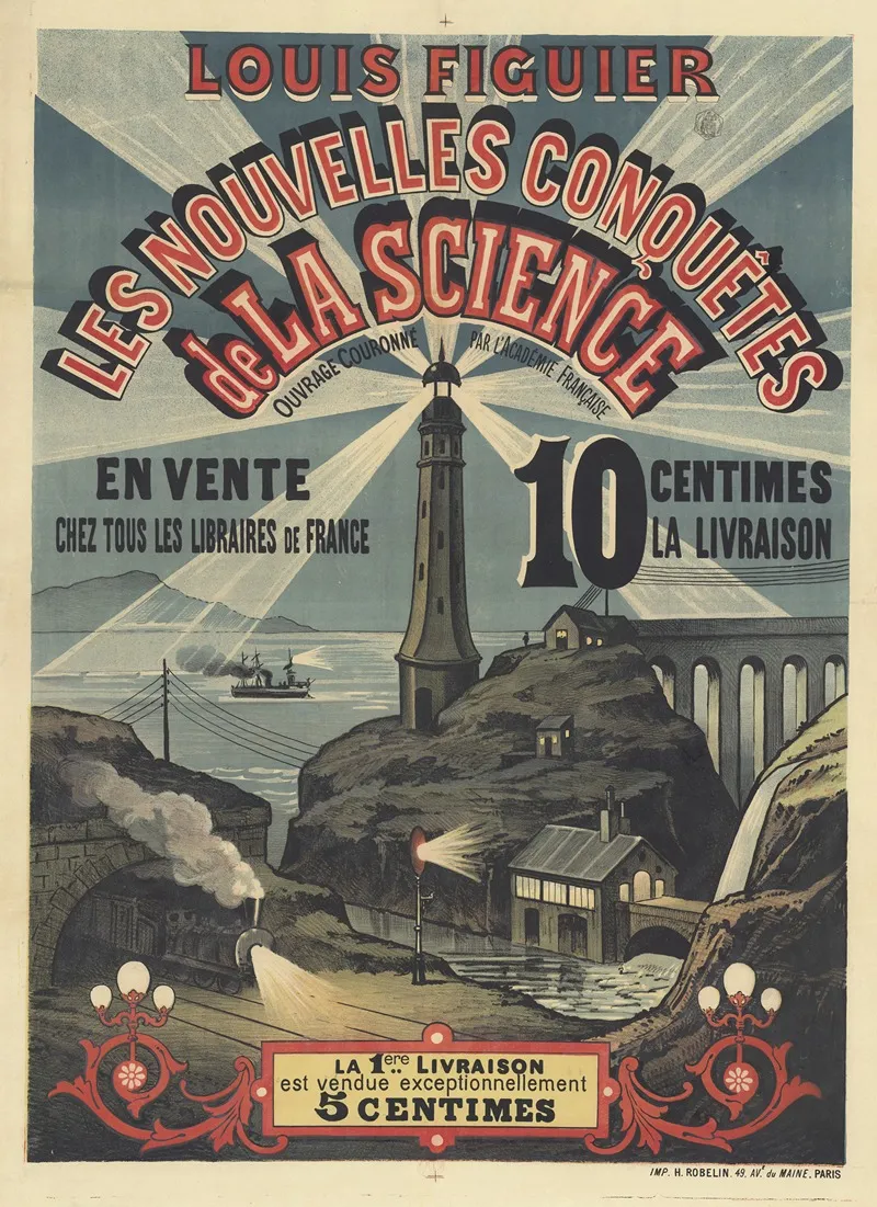 Louis Figuier Les Nouvelles Conquetes De La Science Wall Art by Imp. H. Robelin - High-Resolution Digital Print