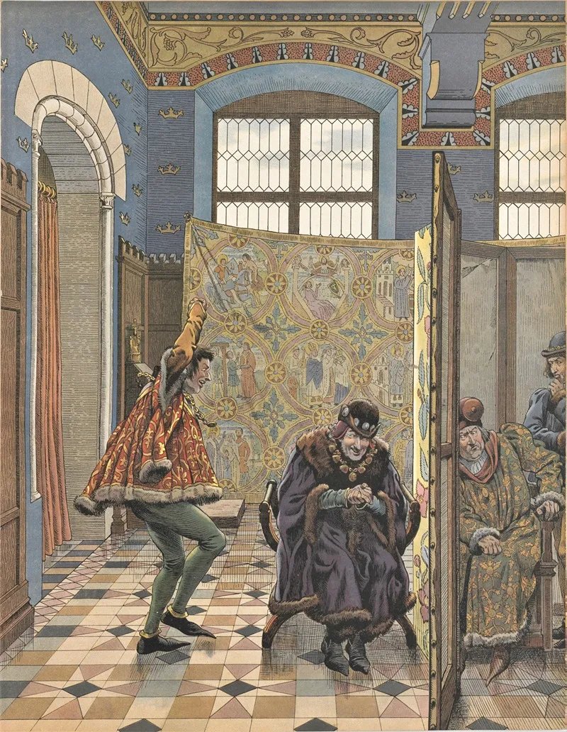 Louis Xi Lenvoye Du Connetable De Saint Pol Et Le Diplomate Anglais Wall Art by Job (Jacques-Marie-Gaston Onfroy de Bréville) - High-Resolution Digital Print