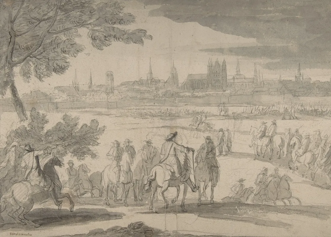 Louis Xiv At The Siege Of Tournai Seen From The North East June 21 25 1667