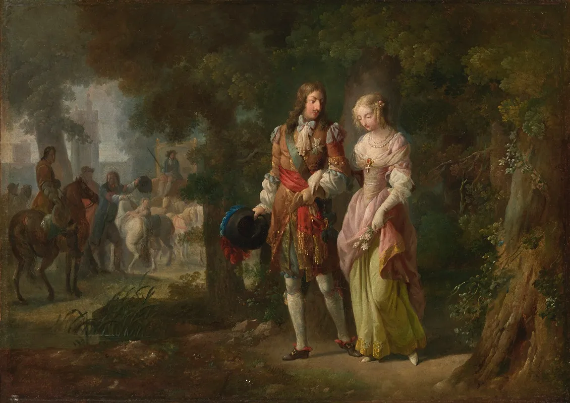 Louis Xiv Beneath A Leafy Canopy In The Bois De Vincennes