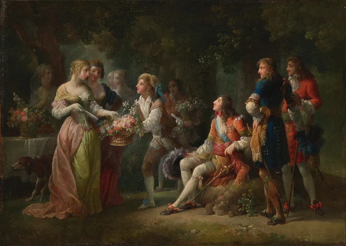 Louis Xiv Makes His First Declaration Of Love To Mademoiselle De La Valliere