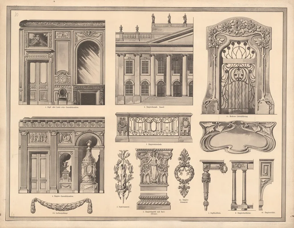 Louis Xvi Empire And Modern Styles Wall Art by Ferdinand Hirt & Sohn - High-Resolution Digital Print
