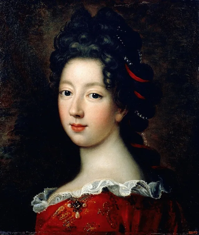 Louise Francoise De Bourbon Mademoiselle De Nantes Wall Art by Jean-François de Troy - High-Resolution Digital Print