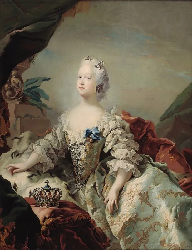 Louise Frederik Vs First Queen In Her Coronation Robes Wall Art by Carl Gustaf Pilo - High-Resolution Digital Print