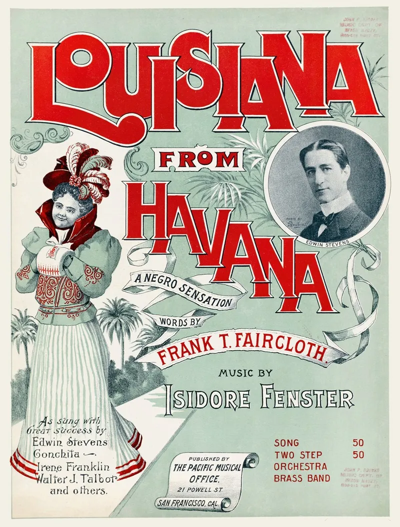 Louisiana From Havana Wall Art by Anonymous - High-Resolution Digital Print
