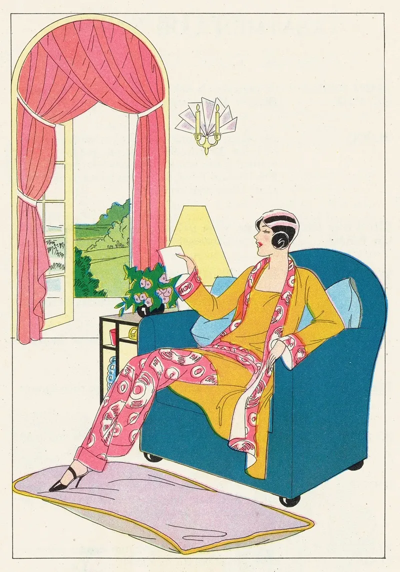 Lounging Robes Wall Art by Marie Josephine Carr - High-Resolution Digital Print
