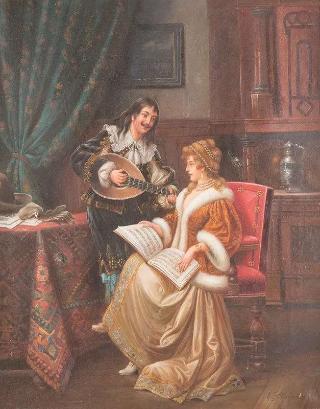 Love And Harmony Wall Art by August Stephan - High-Resolution Digital Print