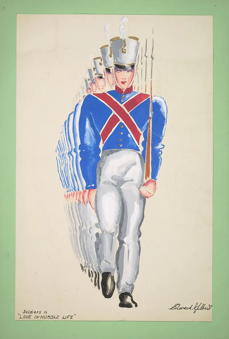 Love In Humble Life Soldiers Wall Art by Edward Gilbert - High-Resolution Digital Print