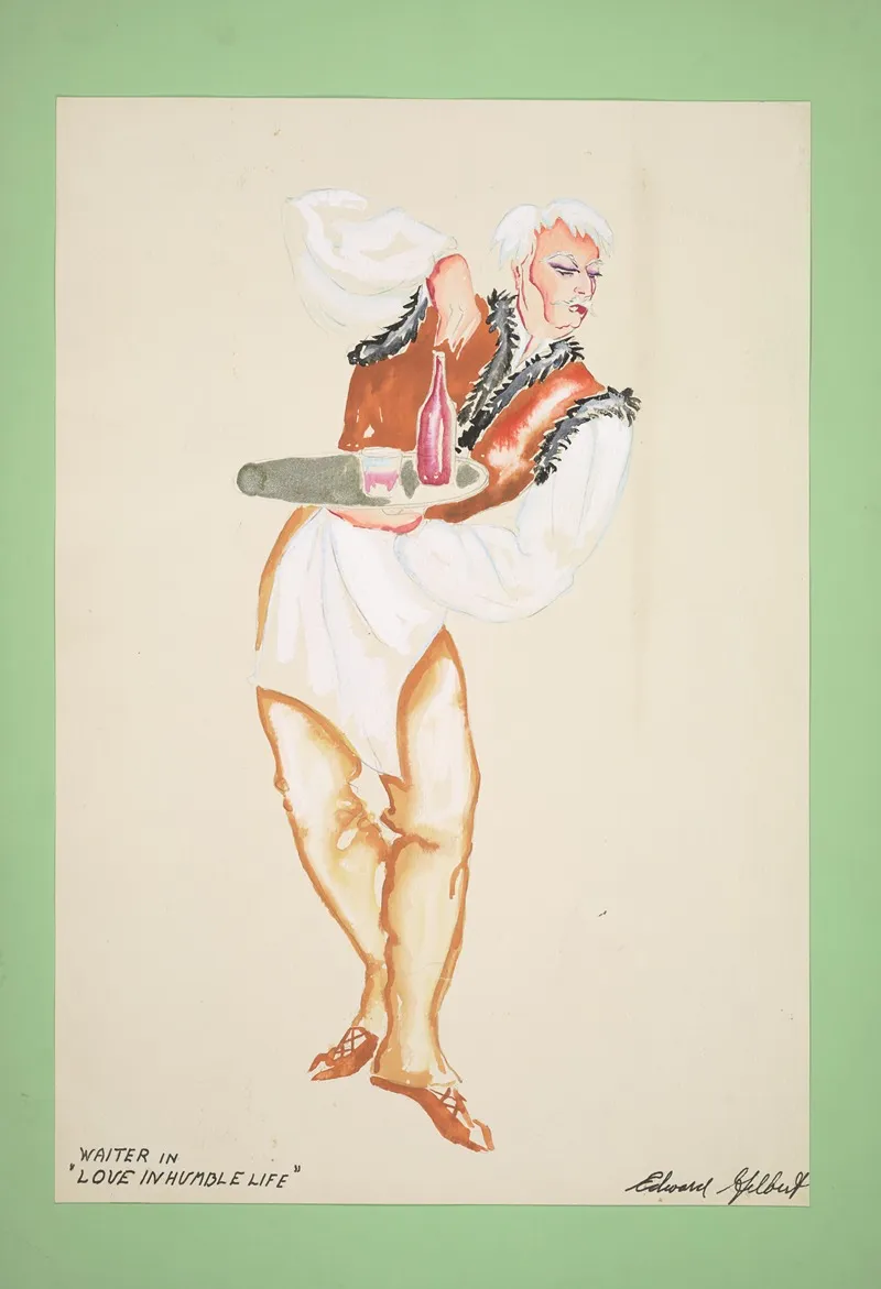 Love In Humble Life Waiter Wall Art by Edward Gilbert - High-Resolution Digital Print
