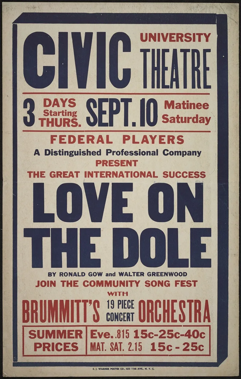 Love On The Dole Wall Art by Anonymous - High-Resolution Digital Print