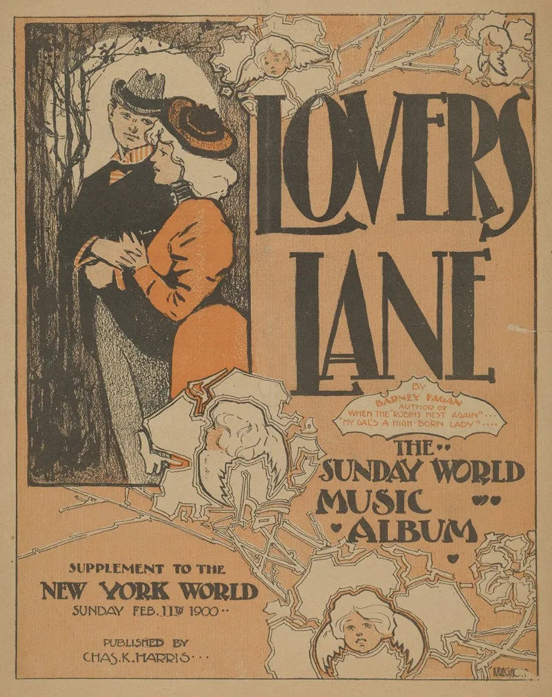 Lovers Lane Wall Art by Anonymous - High-Resolution Digital Print