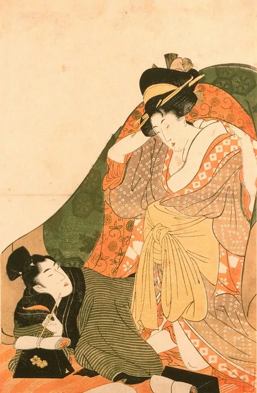 Lovers Under A Futon Opening Image To An Erotic Set