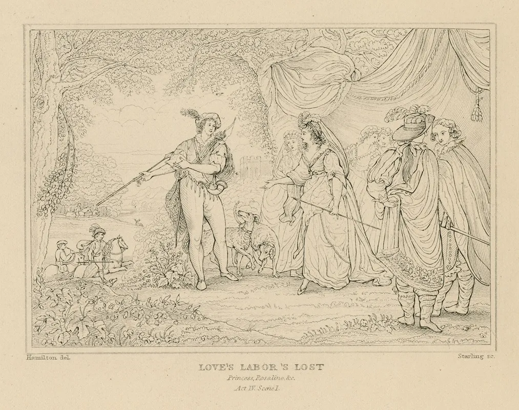 Loves Labors Lost Princess Rosaline C Wall Art by William Francis Starling - High-Resolution Digital Print