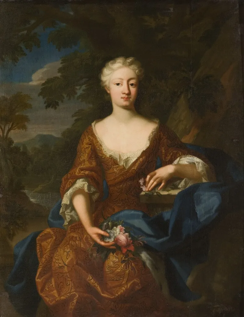 Lovisa Dorotea Sofia 1680 1705 Princess Of Prussia Wall Art by Herman Hendrik de Quiter the Younger - High-Resolution Digital Print