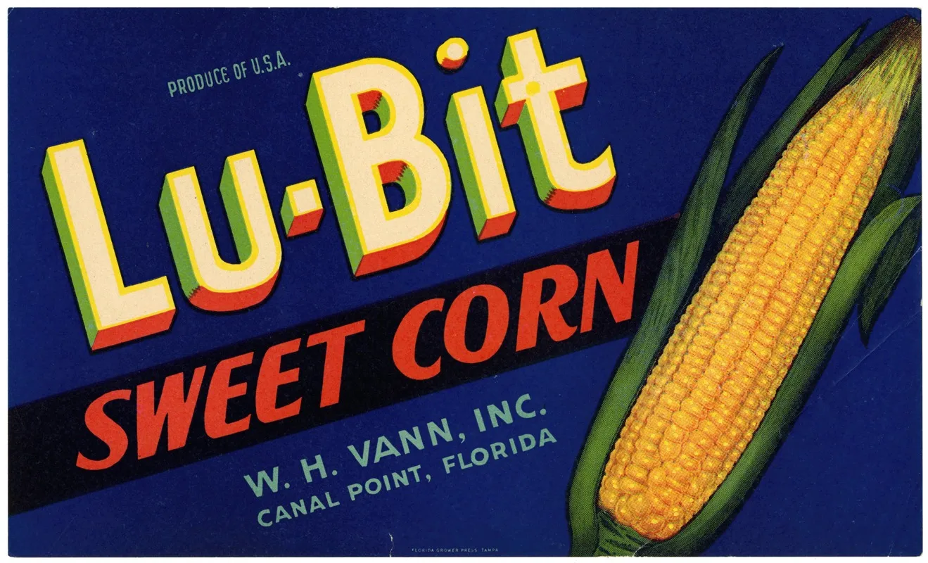 Lu Bit Sweet Corn Label