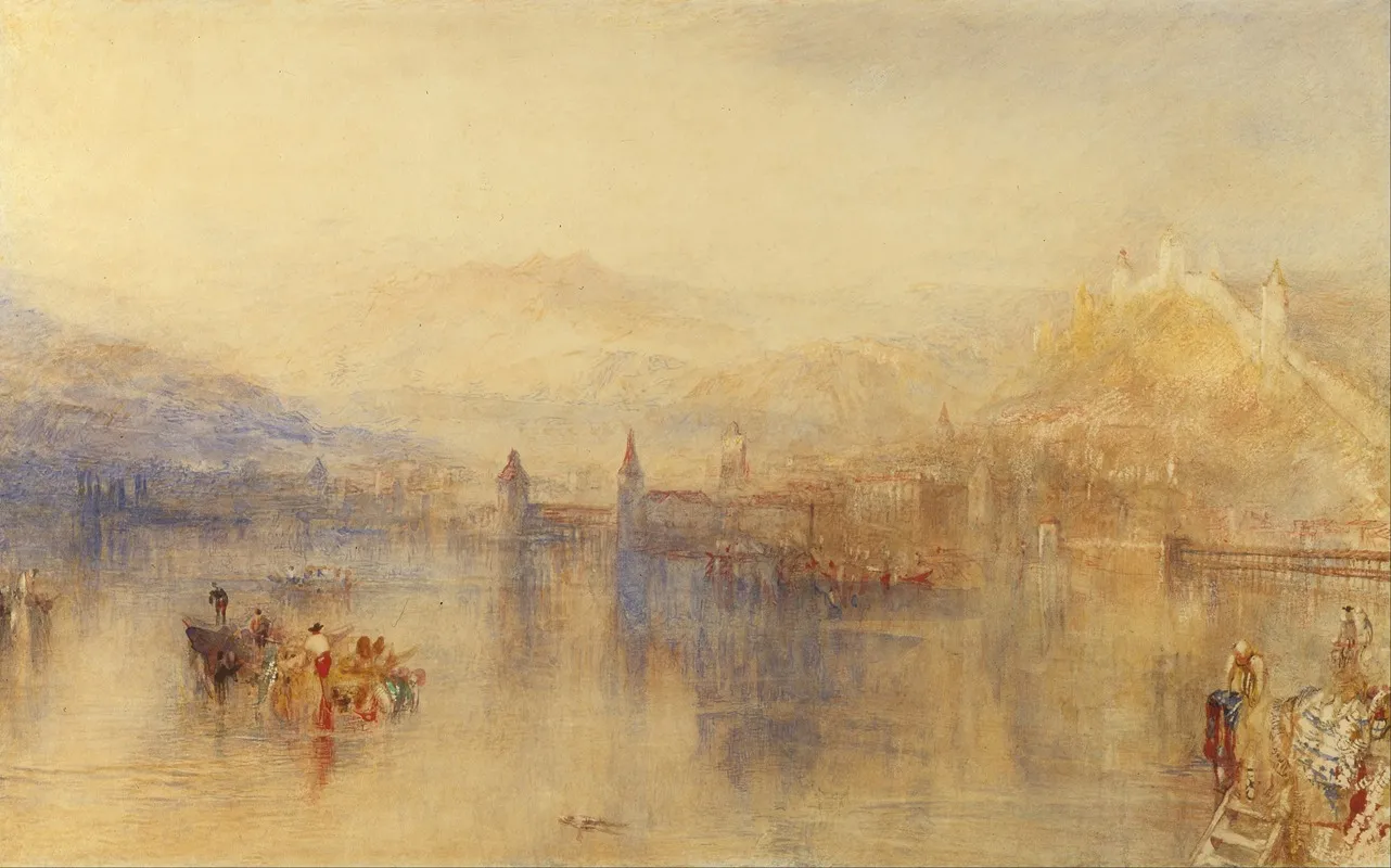 Lucerne From The Lake Wall Art by Joseph Mallord William Turner - High-Resolution Digital Print