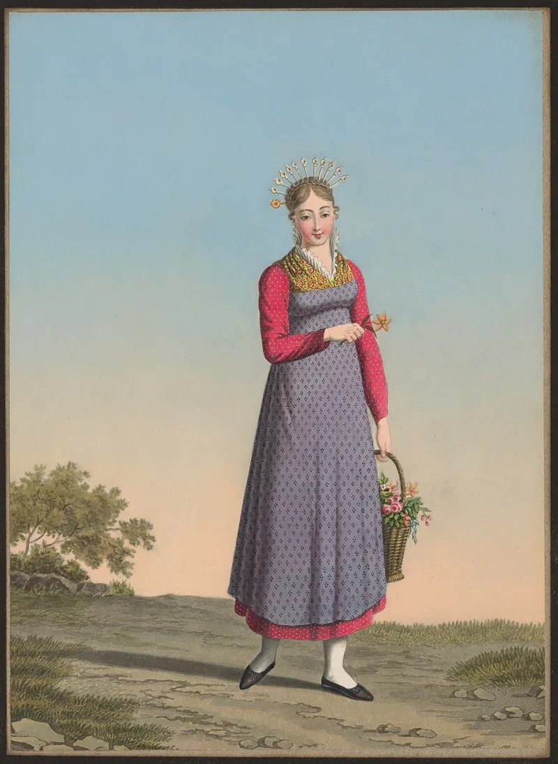 Lucie Maletti Jeune Fille Dengadin Wall Art by Jean Emmanuel Locher - High-Resolution Digital Print