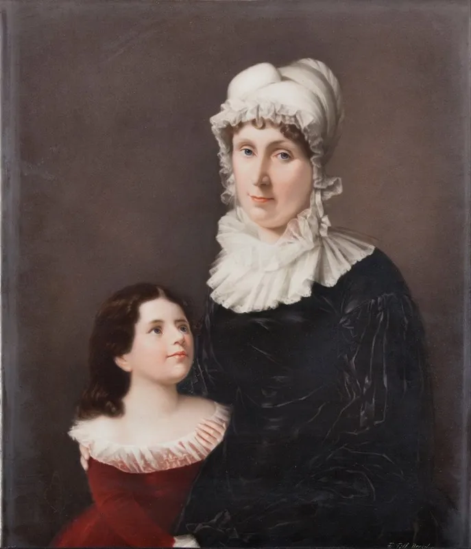 Lucretia Elizabeth Hanneby Morgan And Judith Livingston Wall Art by Friedrich Till - High-Resolution Digital Print