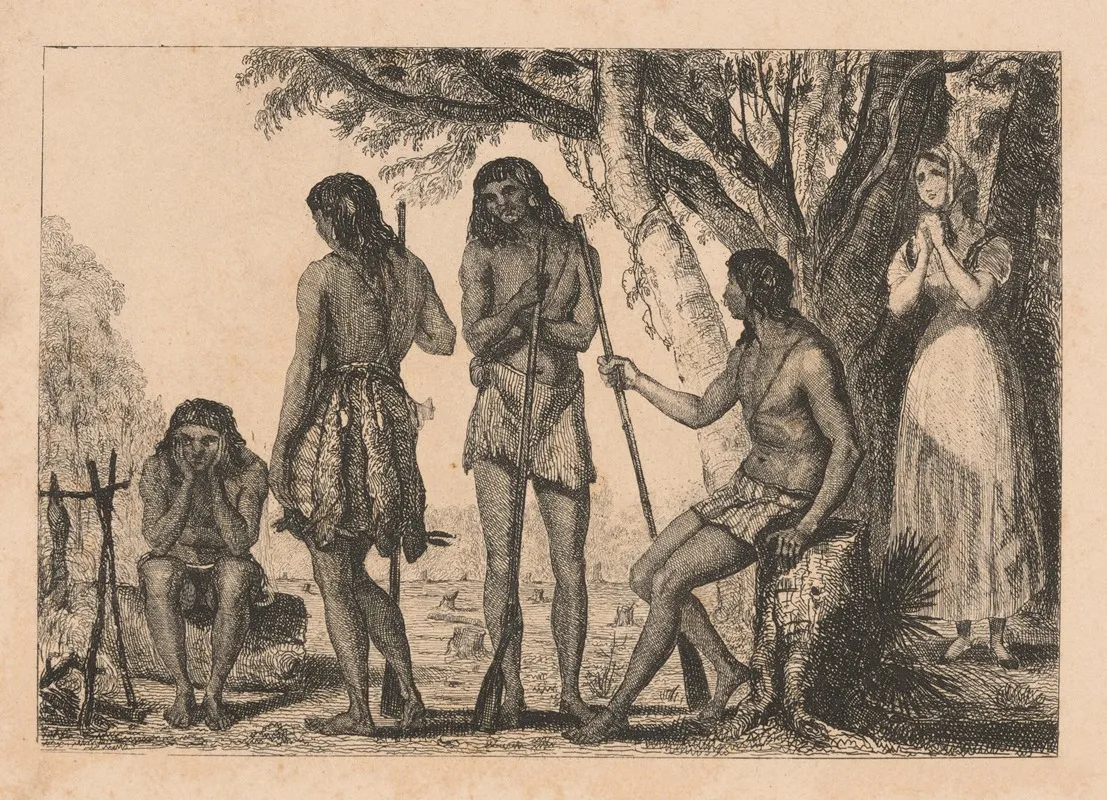 Lucy Bligh About To Ask Protection From The Choctaws