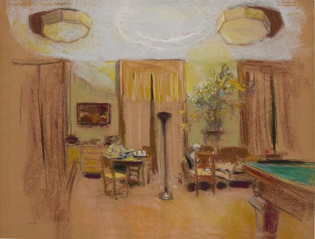 Lucy Hessel And Lulu In The Large Drawing Room At Les Clayes