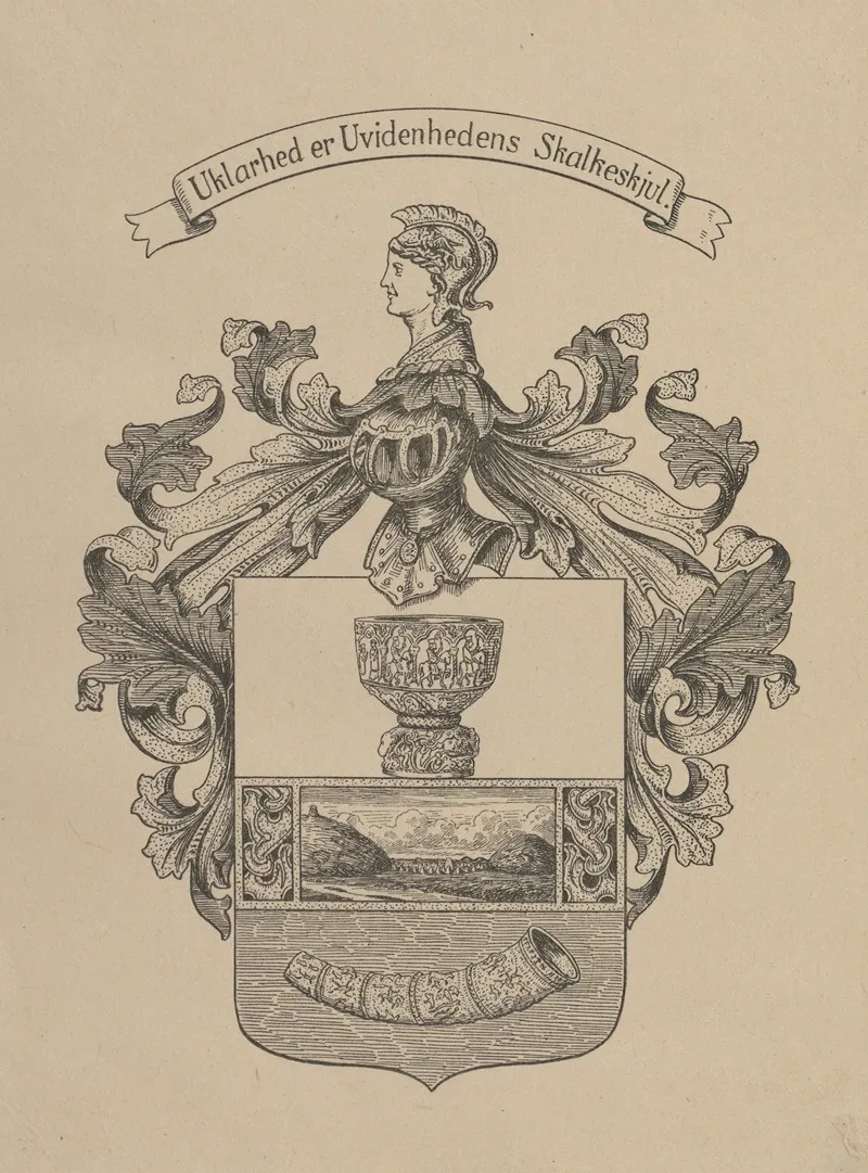Ludvig Wimmers Runologiske Samling Pa Det Kongelige Bibliotek Wall Art by Herman Friederich Funch - High-Resolution Digital Print