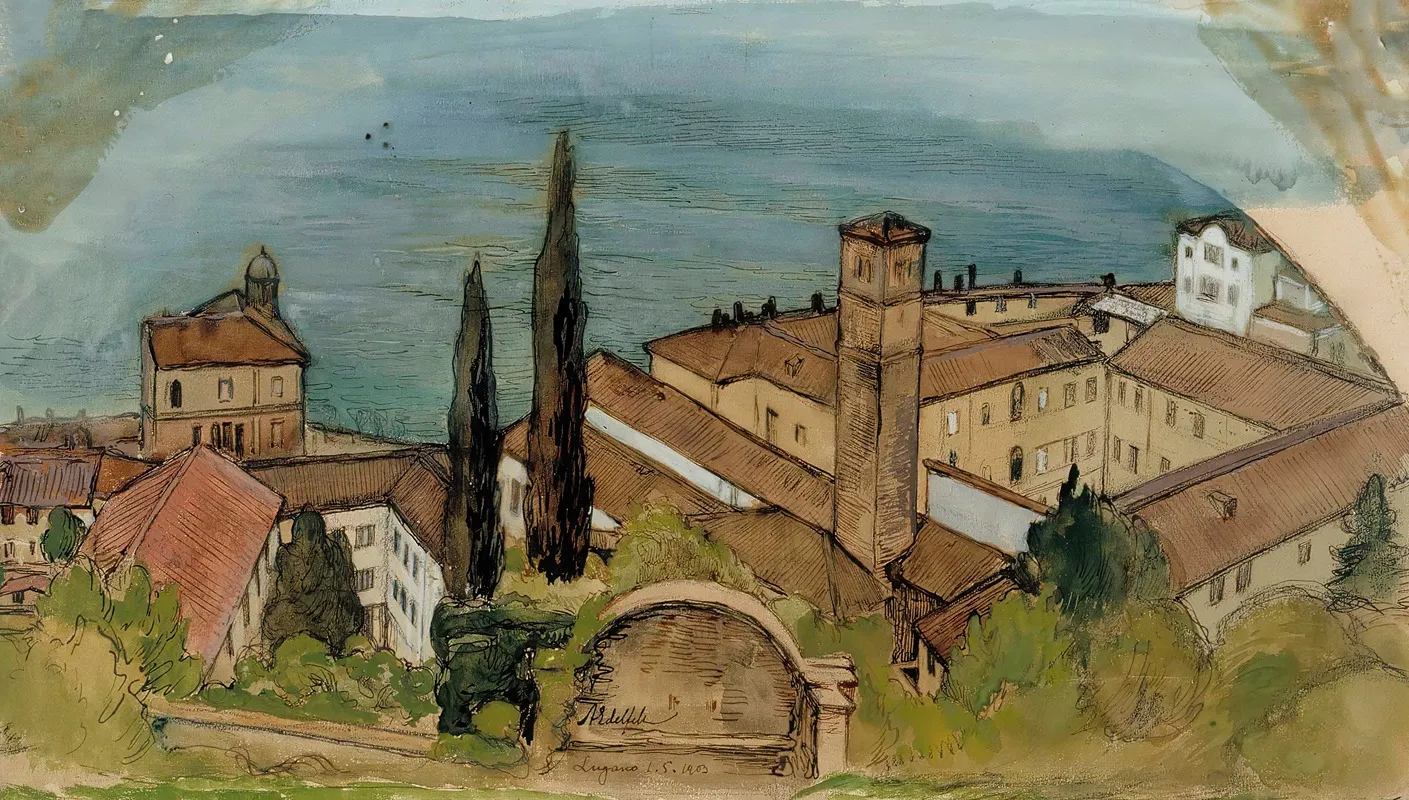 Lugano Wall Art by Albert Edelfelt - High-Resolution Digital Print