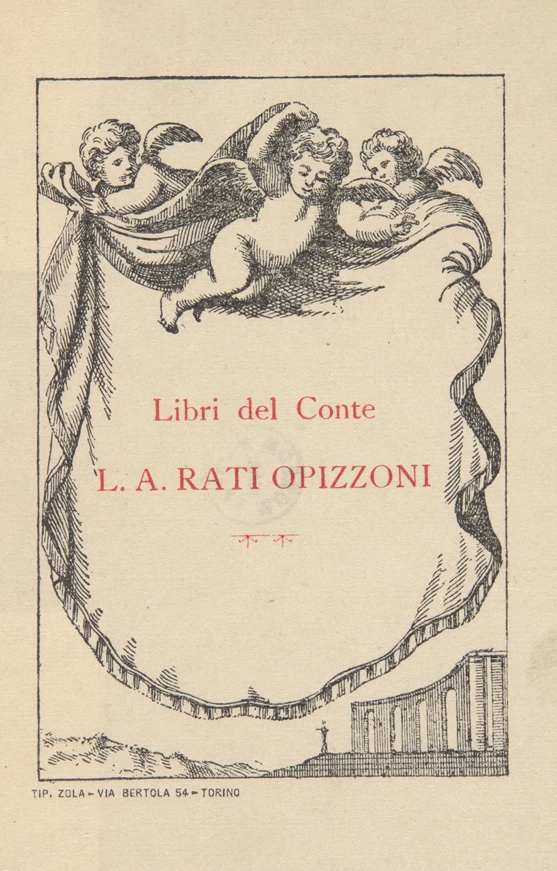 Luigi Amedeo Rati Opizzoni Di Torre 1877 1946 Ekslibris 2