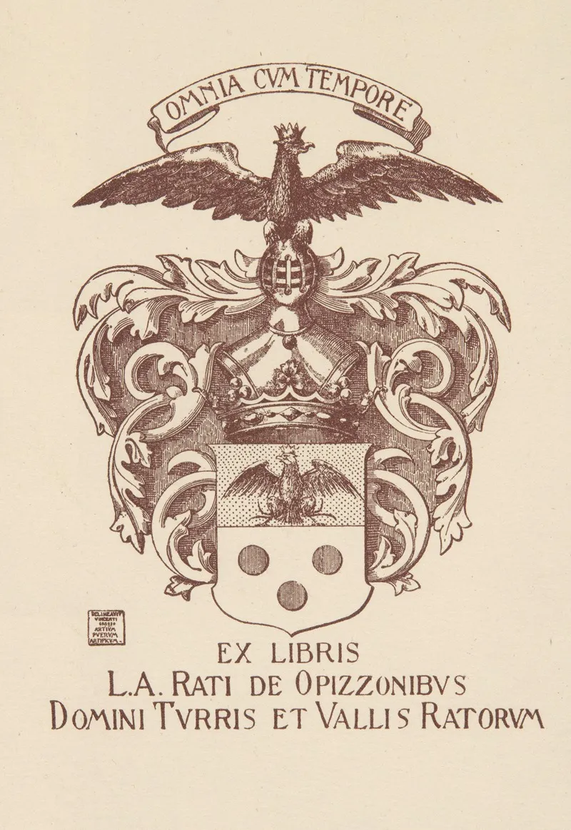 Luigi Amedeo Rati Opizzoni Di Torre 1877 1946 Ekslibris Wall Art by Alberto Grosso - High-Resolution Digital Print