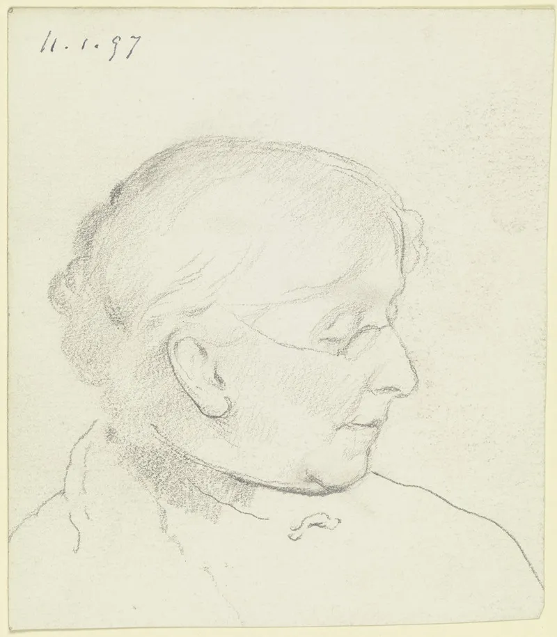 Luise Scholderer Im Profil Nach Rechts